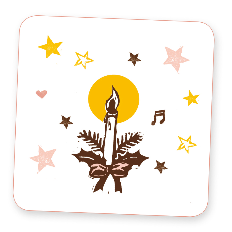 kerstkaart kaars